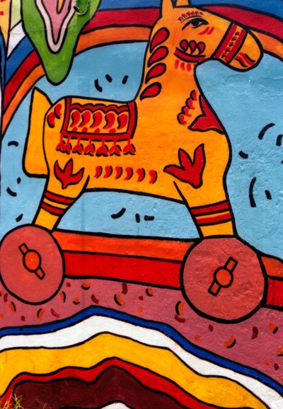Traditional Wall Painting in Bangladesh by Unknown